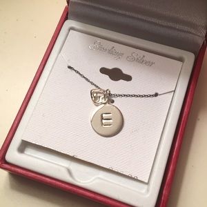 Sterling silver initial necklace